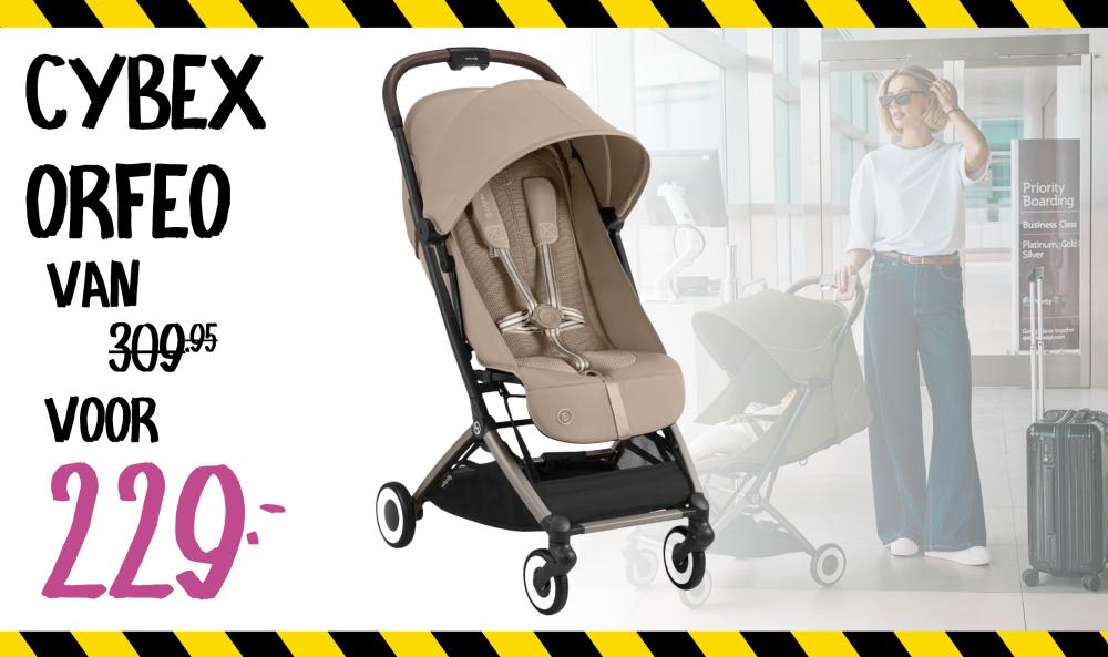 Cybex Buggy ORFEO Taupe Frame | Almond Beige | Beige | Baby & Tiener Megastore