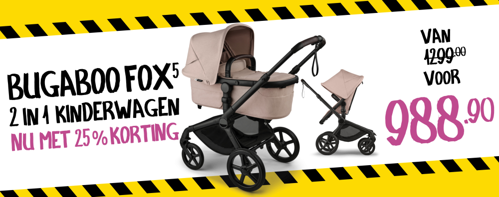 Bugaboo Kinderwagen 2 in 1 Fox 5 Renew Complete Black | Desert Taupe Melange | Baby & Tiener Megastore