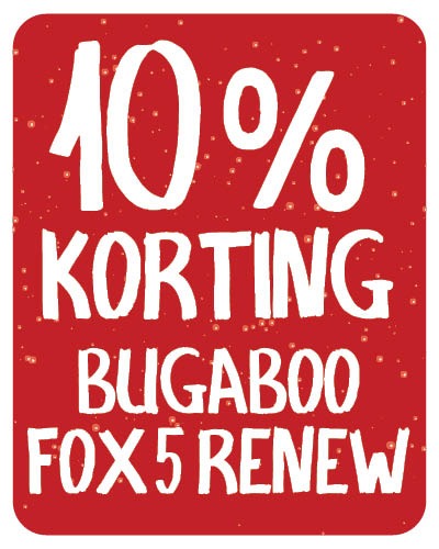 10% korting op Bugaboo Fox 5 Renew