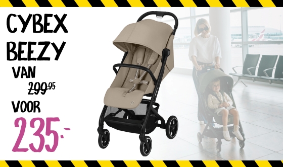 Cybex Buggy Beezy Black Almond Beige | Baby & Tiener Megastore