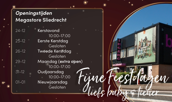 Openingstijden | Baby & Tiener Megastore