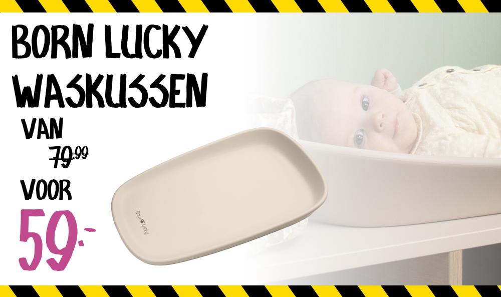 Born Lucky Aankleedkussen