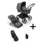 Bugaboo Kinderwagen 2 In 1 Fox Cub Compleet Black Forest Green + Voetenzak + Cupholder