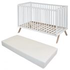 Cabino Baby Bed Met Matras Teresa Wit 60 x 120 cm