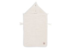 Jollein Voetenzak Groep 0+ 3/5 punts Gordel Cloudy Rib Oatmeal