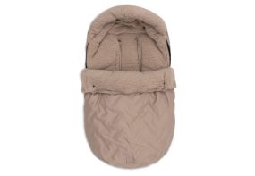 Jollein Voetenzak Groep 0+ 3/5 punts Gordel Embossed Milky Coffee