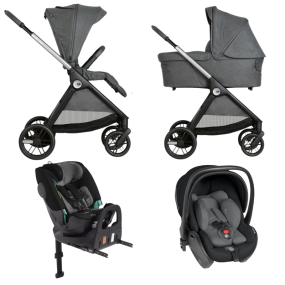 Chicco 3 In 1 Kinderwagen Bellagio 2 Met Adapters Met 2 Autostoelen Black Satin