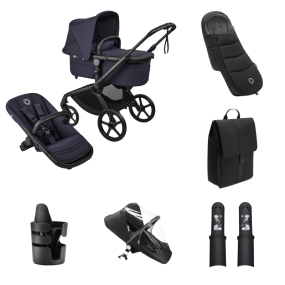 Bugaboo Kinderwagen Fox 5 Renew Essentiële Bundel Complete Black | Deep Indigo