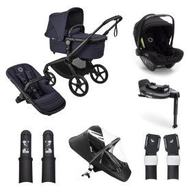 Bugaboo Kinderwagen Fox 5 Renew 3 in 1 Bundel Complete Black | Deep Indigo