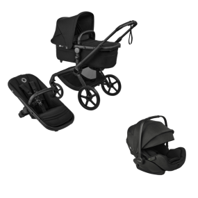 Bugaboo Kinderwagen 3 in 1 Fox 5 Renew Complete Black | Heritage Black + Bugaboo Autostoel Otter by Nuna Groep 0