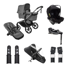 Bugaboo Kinderwagen Fox 5 Renew 3 in 1 Bundel Complete Graphite | Moon Grey