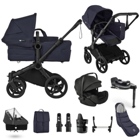 Bugaboo Donkey 6 Mono Ultimate Newborn Bundle Black | Deep Indigo