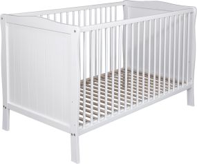 Cabino Meegroei Ledikant Met Lade en Veiligheidsrekje 70 x 140 cm Wit