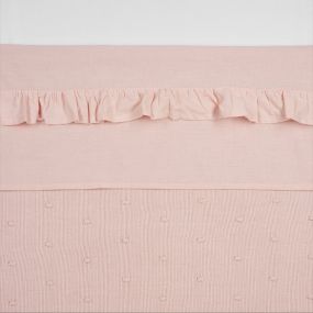Meyco Ledikantlaken Ruffle Soft Pink 100 x 150 cm