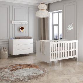 Born Lucky Meegroei Babykamer Santiago Wit 2 Delig