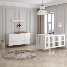 Born Lucky Meegroei Babykamer Santiago Wit XL 2 Delig