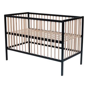 Born Lucky Baby Bed Happy Open Zwart & Naturel