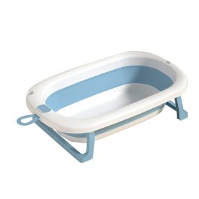 Bebies First Opvouwbaar Baby Badje Blauw Wit