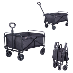 Cabino Bolderkar Opvouwbaar Zwart