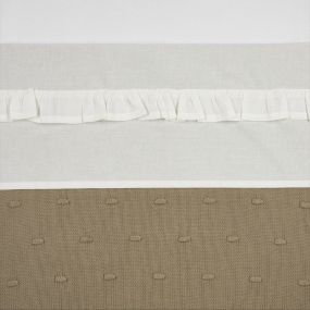 Meyco Ledikantlaken Ruffle Offwhite 100 x 150 cm