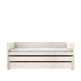 Lifetime Original Kajuitbed met Logeerbed en Bedlade met Standaard Lattenbodem Whitewash