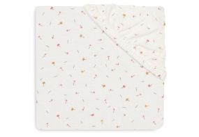 Jollein Hoeslaken Jersey 60x120cm | Pretty Picnic Flower Drops