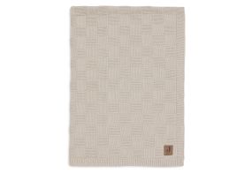 Jollein Deken Wieg 75x100cm Box Knit Warm Sand