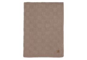 Jollein Deken Wieg 75x100cm Box Knit Milky Coffee