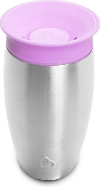 Munchkin Stainless Steel Miracle Sippy Cup Purple