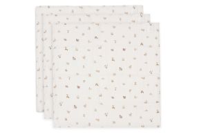 Jollein Hydrofiele Doek Small 70x70cm Animal Friends - 3 Stuks