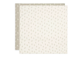 Jollein Hydrofiele Doek Large 115x115cm Twig Olive Green (2pack)