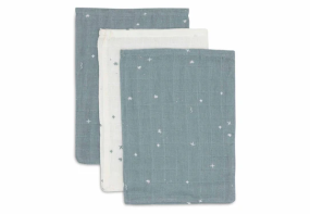 Jollein Hydrofiel Washandje 15x20cm Twinkling Sea Green (3pack)