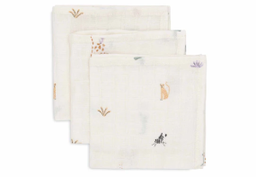 Jollein Hydrofiel Monddoekje 31x31cm Jungle Jambo (3pack)