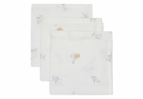 Jollein Hydrofiel Monddoekje 31x31cm Lovely Birds (3pack)