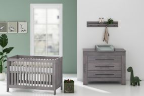Born Lucky Babykamer 2 Delig Nevada Grijs Zwart