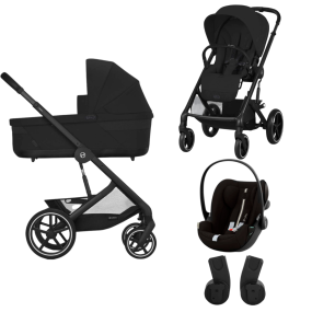 Cybex Kinderwagen 3 in 1 Balios S Lux Set S Moon Black | Black