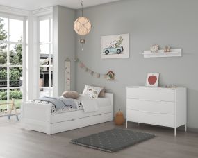 Born Lucky Tienerkamer Noel Wit 2 Delig Met Bed Met Lade
