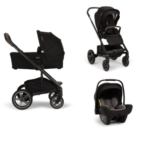 Nuna Kinderwagen 3 in 1 MIXX™ next Caviar + Autostoel PIPA™ next