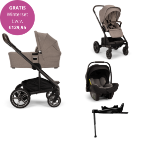 Nuna Kinderwagen 4 in 1 MIXX™ next Cedar + Autostoel PIPA™ next + Nuna 360° base