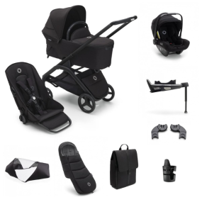 Bugaboo Kinderwagen 3 In 1 Dragonfly Black Midnight Black Inclusief Accessoires