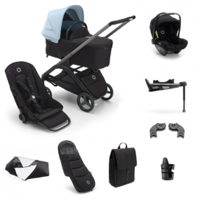 Bugaboo Kinderwagen 3 In 1 Dragonfly Graphite Midnight Black Skyline Blue Inclusief Accessoires