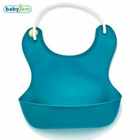 BabyJem Slabber Plastic Blauw