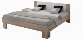 Martina Bed 160 x 200 cm Eiken Wit