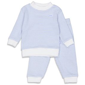 Feetje Pyjama Wafel Blauw Maat 56