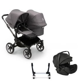 Bugaboo Donkey 5 Duo Kinderwagen 3 In 1 Graphite Grey Melange