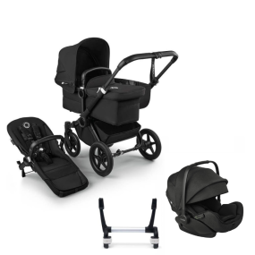 Bugaboo Donkey 5 Mono Kinderwagen 3 In 1 Black Midnight Black