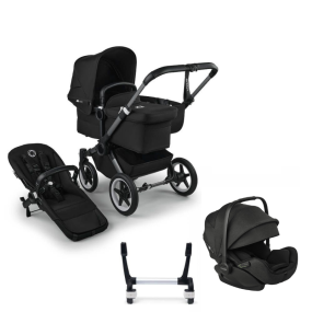 Bugaboo Donkey 5 Mono Kinderwagen 3 In 1 Graphite Midnight Black
