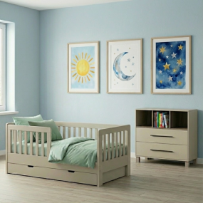 Cabino Peuterkamer Met Lade Joan Clay 2 Delig met Commode Geneve