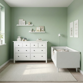 Cabino Peuterkamer Timo Wit 2 Delig met Bretagne Commode