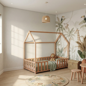 Cabino Vloerbed Tipi 70x140 Naturel